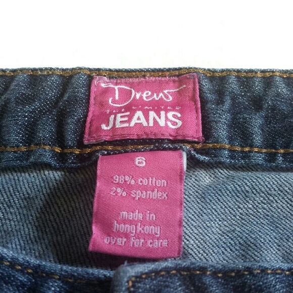 CROPPED Flare Dark Wash Jeans 6 Drew The Limited - Picture 6 of 7